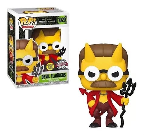 Funko Pop Devil Flanders 1029 The Simpson Glows In The Dar Cuotas