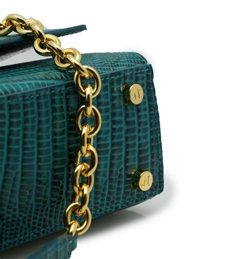 Luxury Jet Set Babe Turquoise Lizard Effect Slaylebrity