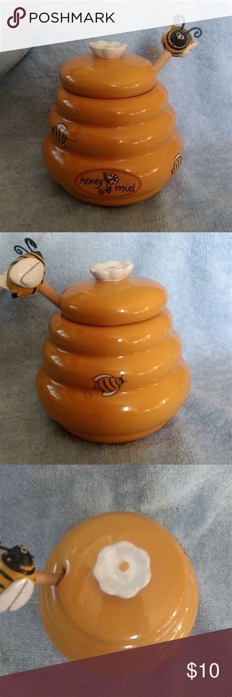 Beehive Shaped Honey Pot Honey Pot Kitchen Food Storage Bee Hive