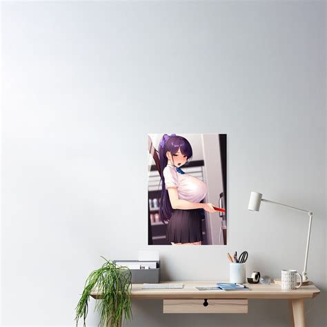 Sexy Anime Girl Big Boobs Oppai Poster For Sale By Hentaiarea51 Redbubble