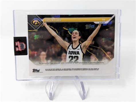 Caitlin Clark Topps Bowman U Now On Card Auto Maravich