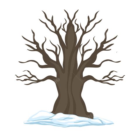 Winter Tree Vector Tree Winter Tree Tree Witout Leaf PNG And Vector