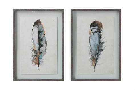 Framed Feather Art Print