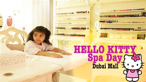 My First Manicure At Hello Kitty Beauty Spa Dubai Mall Youtube