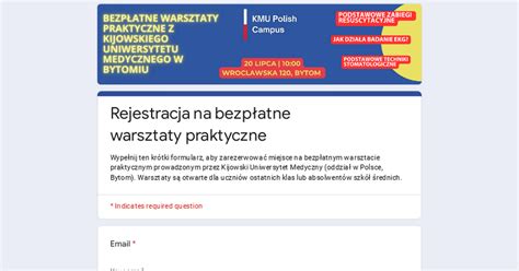 Rejestracja Na Bezp Atne Warsztaty Praktyczne