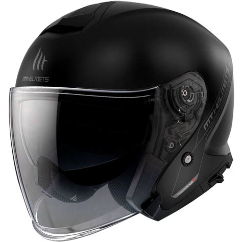 Casco Mt Thunder Sv Jet Solid Color Negro Mate Talla M