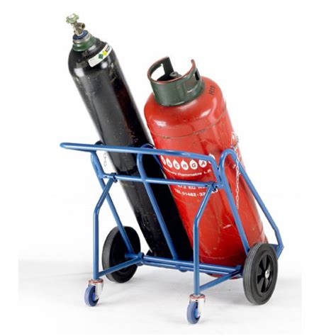 Barton Oxygen Propane Cylinder Trolley With Rear Wheels Machine Mart