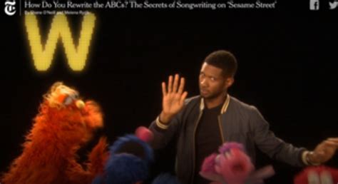 Ases Friday Bulletin Usher Sings Abcs With Sesame Street Sharp Eye