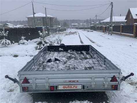 Купить б/у МЗСА 817736 в Москве: серебристый прицеп к легковому ...