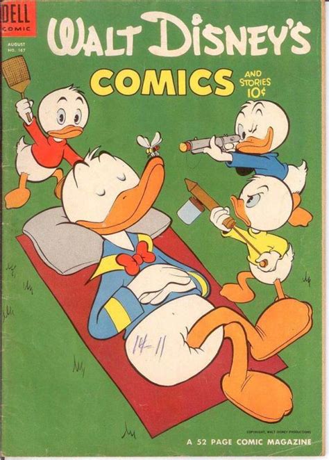 Walt Disneys Comics And Stories 167 Vg Aug 1954 Comics Book Comic