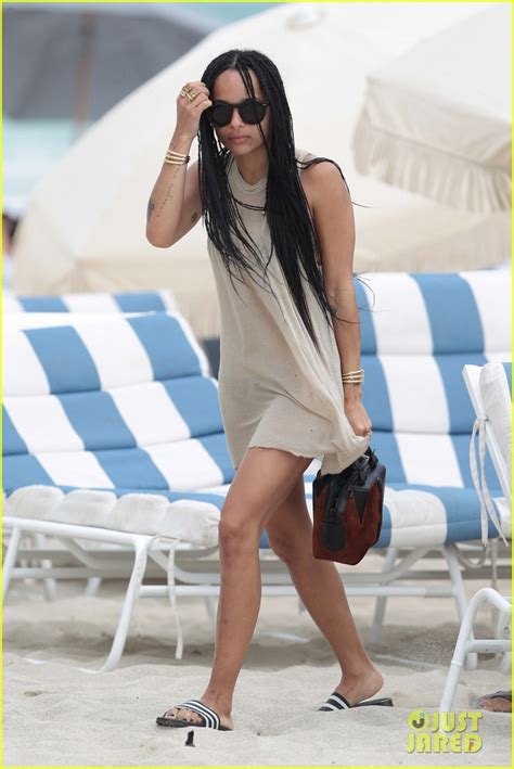 Zoe Kravitz Shows Off Her Amazing Bikini Body In Miami Photo