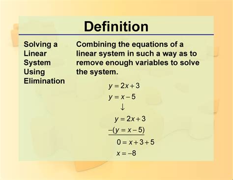 System Of Linear Equations Definition