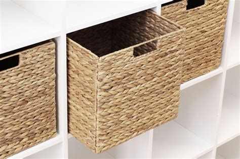 Ikea Kallax Expedit Shelf Basket 34 X 32 X 32 Cm Made Of Water Hyacinth