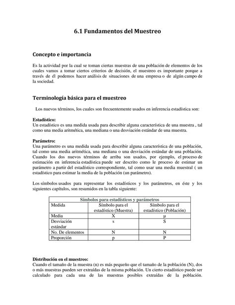 Solution Fundamentos Del Muestreo Studypool