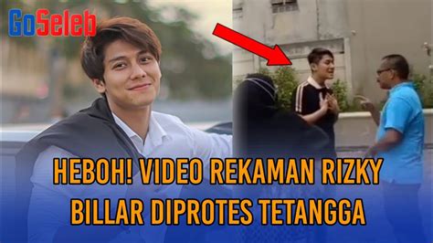 Heboh Video Rekaman Rizky Billar Diprotes Tetangga YouTube