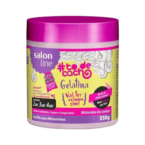 Gelatina Salon Line Tô de Cacho Vai Ter Volume Sim 550g P7898623950047