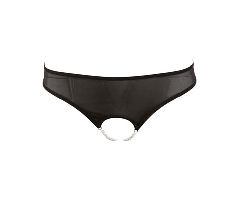 Cottelli Lingerie Pearl Thong Black Sexystyle Eu