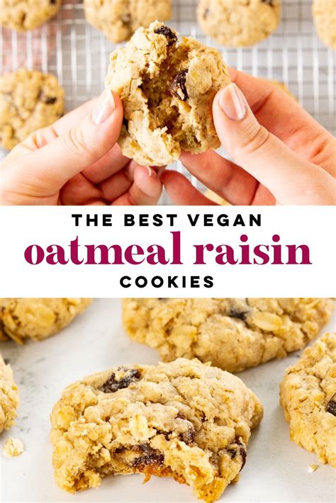 Vegan Oatmeal Raisin Cookies Super Soft Mindful Avocado