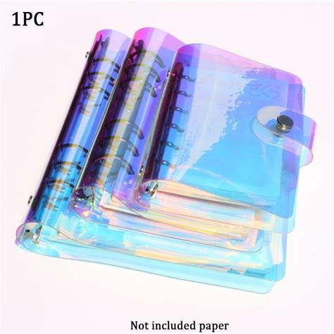 A A A Six Ring Hologram Binder Loose Leaf Binder Planner