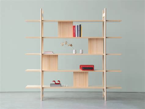 Naku Open Freestanding Solid Wood Bookcase By Inno Design Harri Korhonen