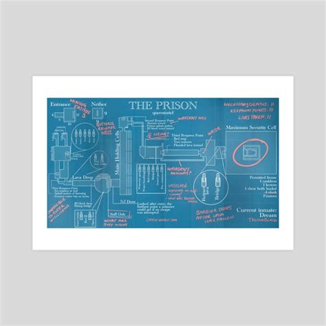 The Prison Blueprints, an art print by queentoriel - INPRNT