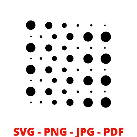 Polka Dot Pattern Svg Polka Dot Svg Western Pattern Cut File Cricut