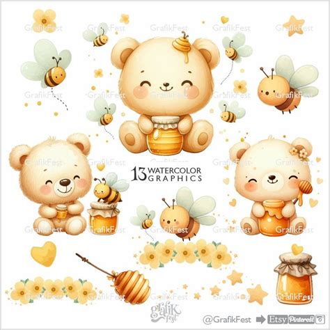 Clipart De Abelha Clipart De Mel Clipart De Urso Png Ilustra Es