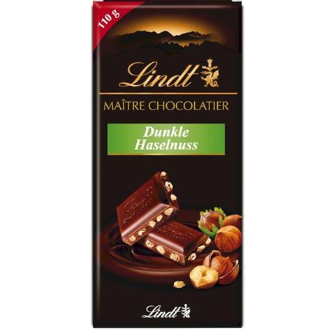 Lindt Tableta Ma Tre Chocolatier Chocolate Negro Con Avellanas