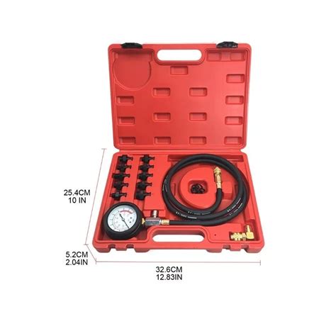 Kit De Man Metro Para Medir La Presi N De Aceite Del Motor Estuche Rojo