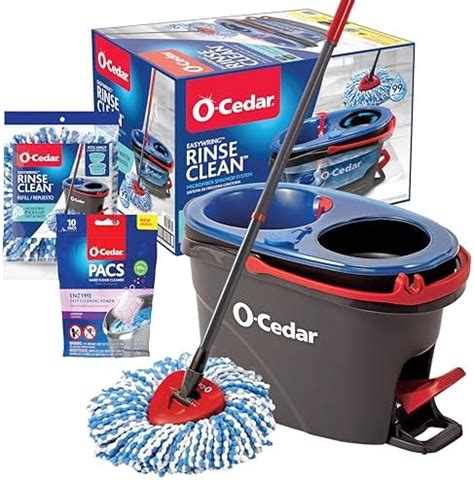 Amazon O Cedar Easywring Rinseclean Microfiber Spin Mop Bucket