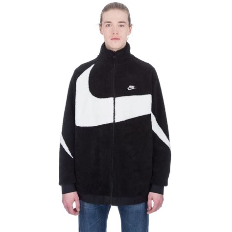 Nike Vaporwave Reversible Swoosh Fleece Full Zip Jacket Blacksail