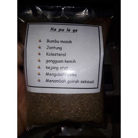 Jual Kapulaga Sabrang Kapulogo Bubuk Asli Tanpa Campuran Powder