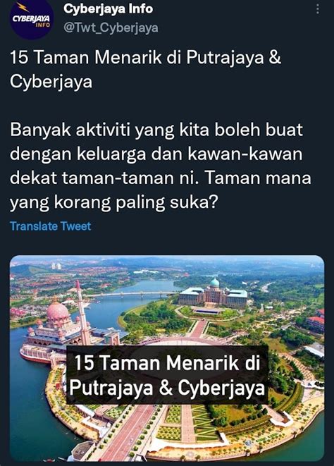 Tempat Menarik Di Cyberjaya