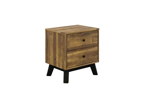 Calla 2 Drawer Solid Acacia Wood Bedside Table