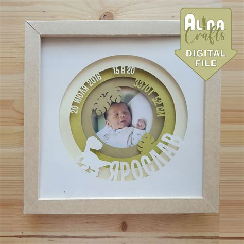 Baby Photo Frames Birth Stats Stylecraft Baby Birth Shadow Box