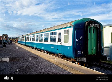 Pair Of Mk11 Coaches At Leeming Bar Wensleydale Railway North