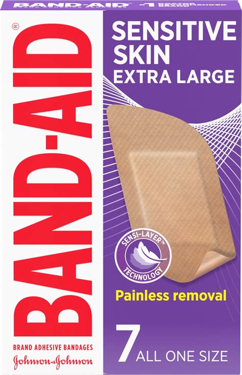 Johnson And Johnson Band Aid Extra Large Flexible Fabric Adhesive Bandages 10 Count