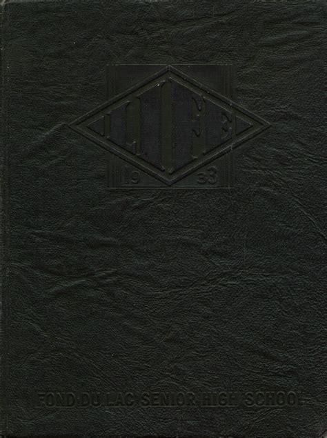 1933 yearbook from Fond Du Lac High School from Fond du lac, Wisconsin ...