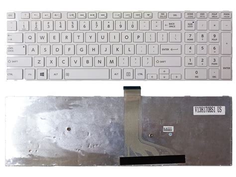 Teclado Toshiba S Blanco En Ingles Jorgecorrea Uy