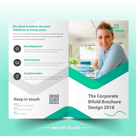 Premium Vector Bi Fold Brochure Design