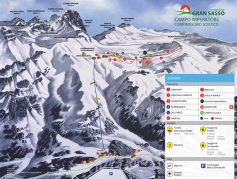 Gran Sasso Ski Resort Piste Maps