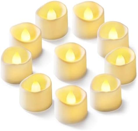 Homemory 12 Pack Flameless LED Tea Lights Candles Battery Operated 200