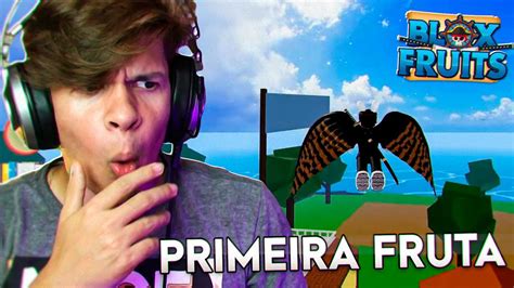 Consegui A Minha Primeira Fruta No Bloxfruits Roblox Youtube