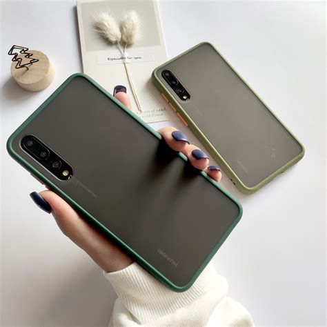 Frosted Casing Huawei P20 P30 P40 Pro P30 Nova 7 Matte Slim Hard Phone