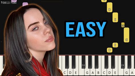 Billie Eilish Bellyache Easy Piano Tutorial By Pianella Piano Youtube