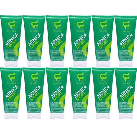 Kit 12 Gel Massageador Arnica Sport Fashion 200G Cosméticos para