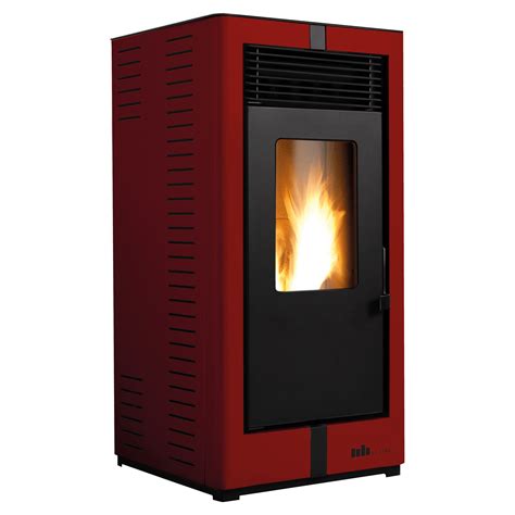 STUFA A PELLET AD ARIA EL FIRE NOA S2 9 19 KW BORDEAUX