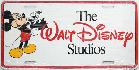 Walt Disney Studios Vanity License Plate Id Octdisneyana19418 Van