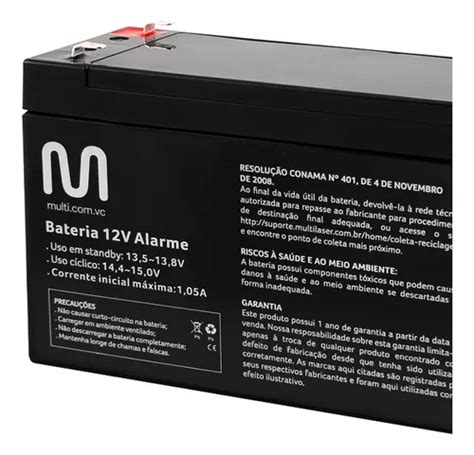 Bateria Multilaser Powertek 12v Selada En011 MercadoLivre