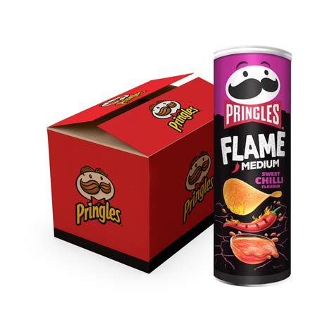 Pringles Flame Medium Sweet Chili Flavour Gr Tray Stuks